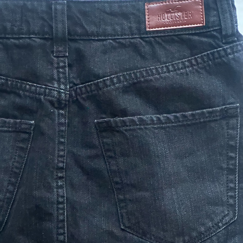 Hollister black womens denim skirt size 5/27 - Picture 2 of 6